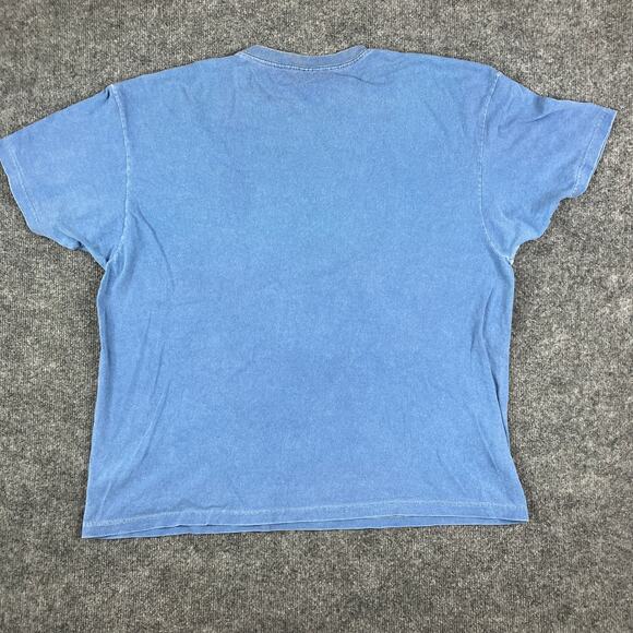 Zynco T-Shirt Mens Size 2XL Blue Texas Graphic Tee Short Sleeve Western Font - Picture 7 of 10